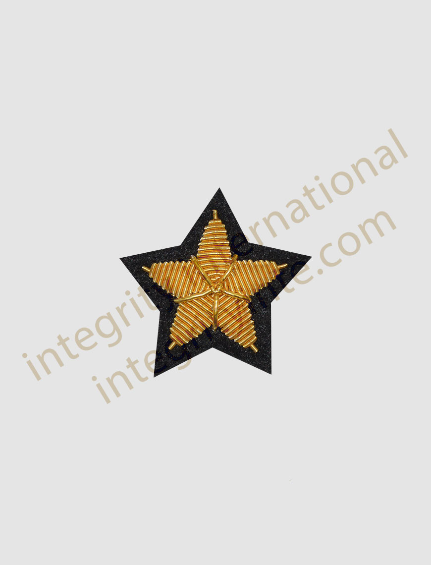 Naval Star for Officers, Hand Embroidered Badge - Ireland