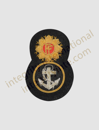 Petty Officer Cap Badge - Hand Embroidered - Ireland