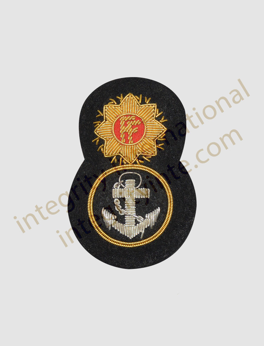 Petty Officer Cap Badge - Hand Embroidered - Ireland