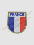 France Flag Machine Embroidered Velcro Patch - French Flag Patch